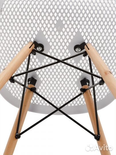 Стул ажурный в стиле eames DSW, белый, 1 шт NEW