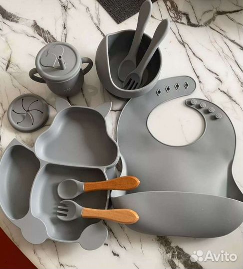 Детская посуда силиконовая