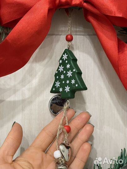 Рождественский венок на дверь 44 см