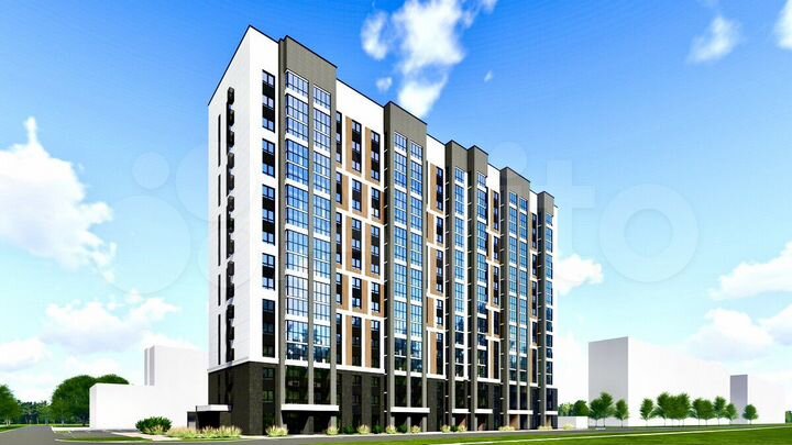 2-к. квартира, 54,4 м², 11/16 эт.