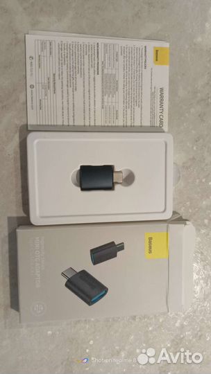 Переходник (OTG) Baseus type C на usb