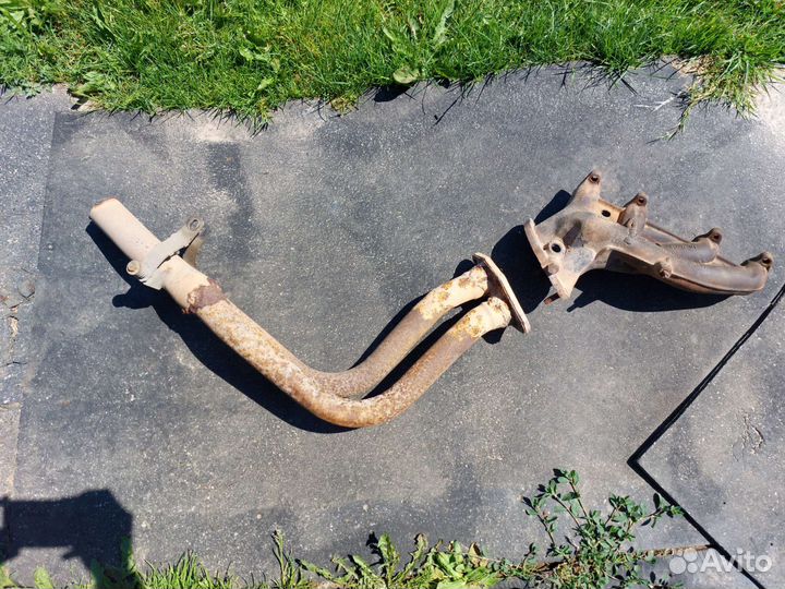 Выпускной коллектор и штаны Ауди А6 С4/ 100 С4