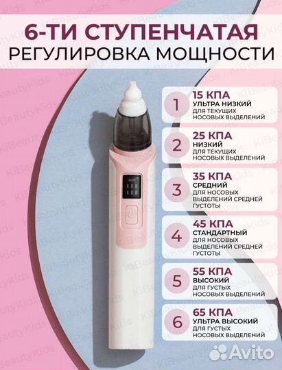 Аспиратор детский назальный электрический новый