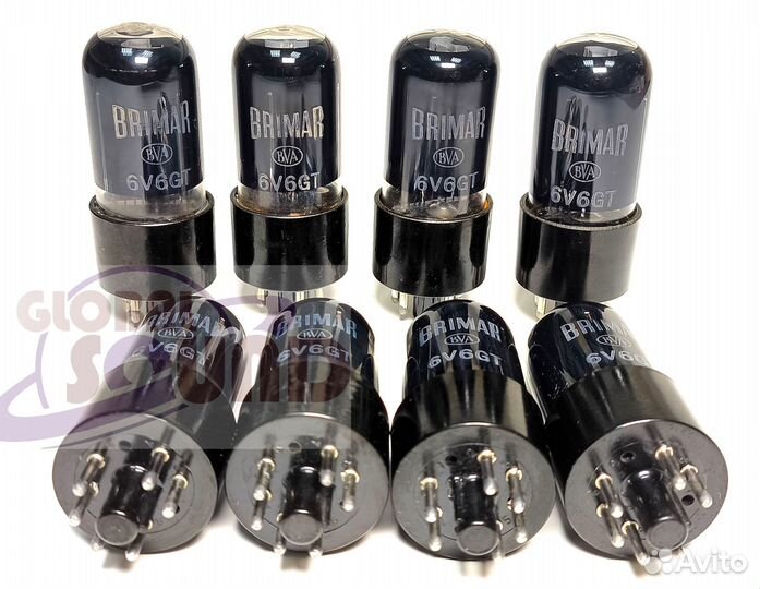 Brimar GZ34 (5AR4), 12BH7, 6V6GT, 6AH6, 6BA6, 6AU6
