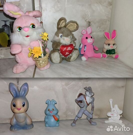 Зайцы игрушки
