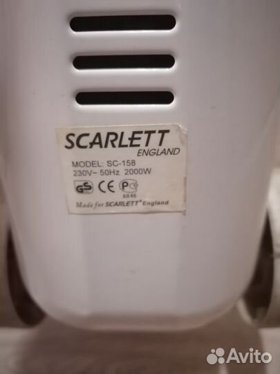 Масляный обогреватель scarlett sc-158