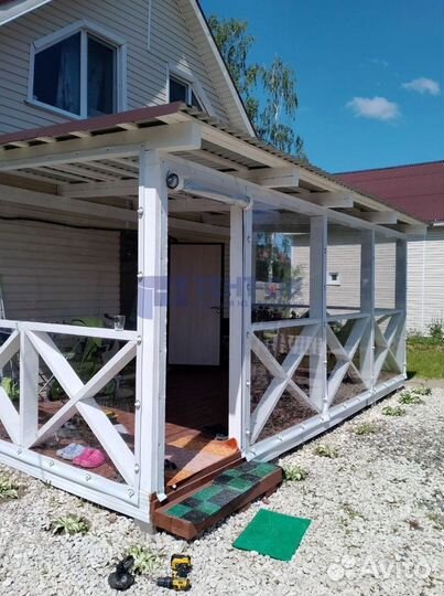 Мягкое стекло для беседки