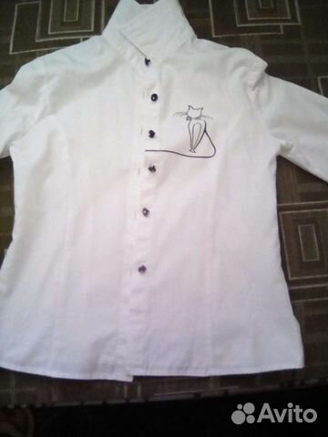 Блузка школьная 128