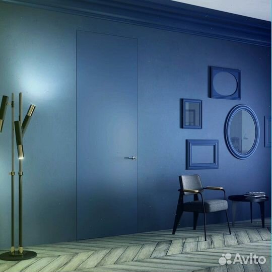 Дверь скрытая межкомнатная кромка ABS толщина полотна 56 мм 2000х900