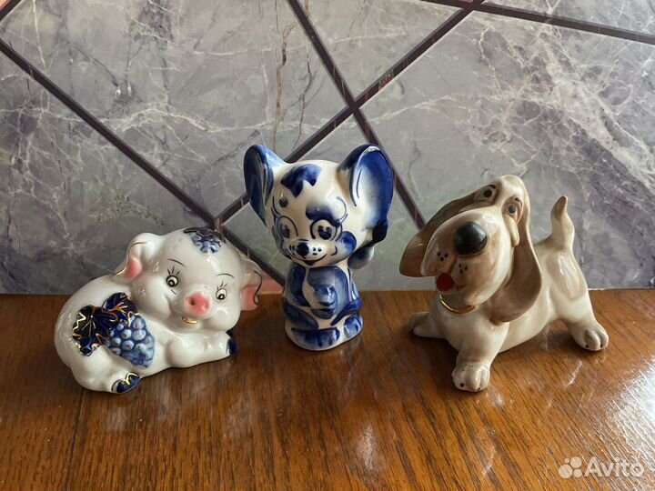 Фарфоровые статуэтки и вазы