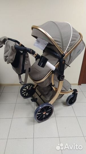 Новая коляска Luxmom 601A- 3в1(карамель)