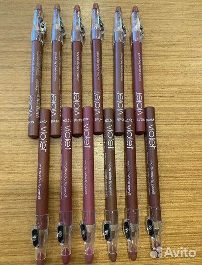 Набор матовый карандашей для губ