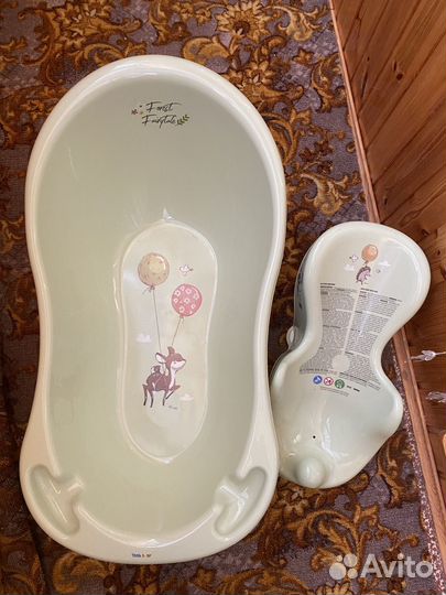 Ванночка для купания с горкой tega baby