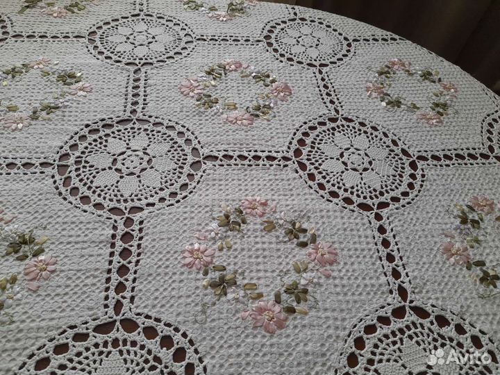 Скатерть вязаная крючком