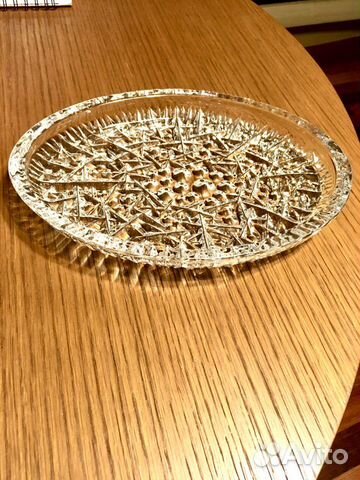 Хрустальное блюдо и пепельница Bohemia
