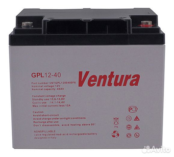 АКБ Ventura GPL 12-40