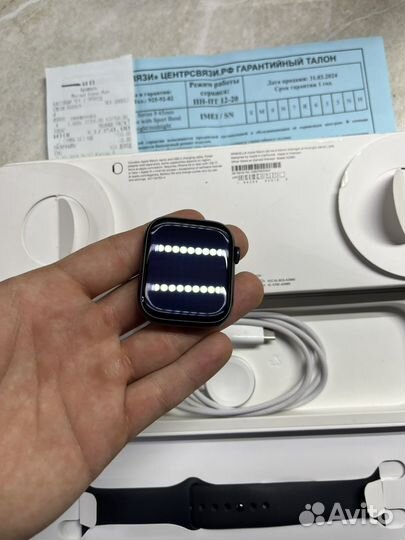 Apple watch 9 45mm (100% акб+чек)