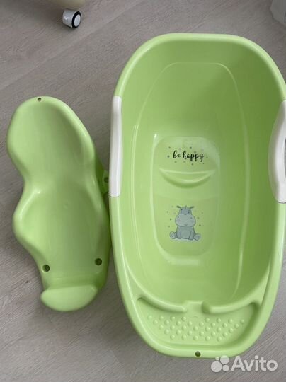 Ванночка для купания с горкой и гамаком
