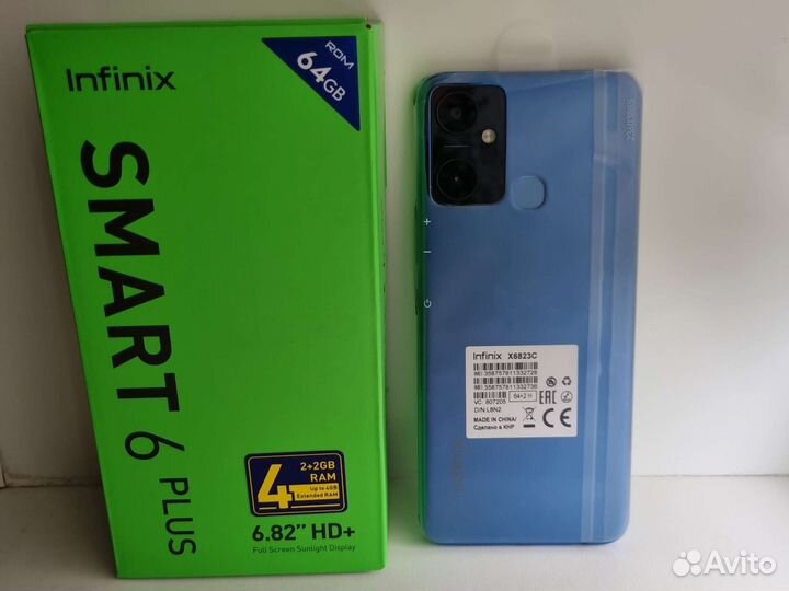 Infinix Smart 6 plus 64gb новый