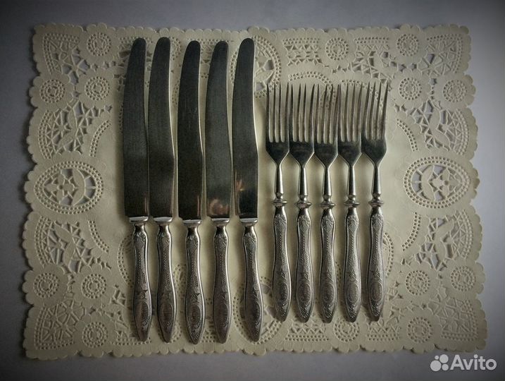 Ступка и советские ножи вилки со звездой 50-е гг