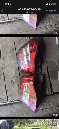 Фонари задние на daewoo nexia