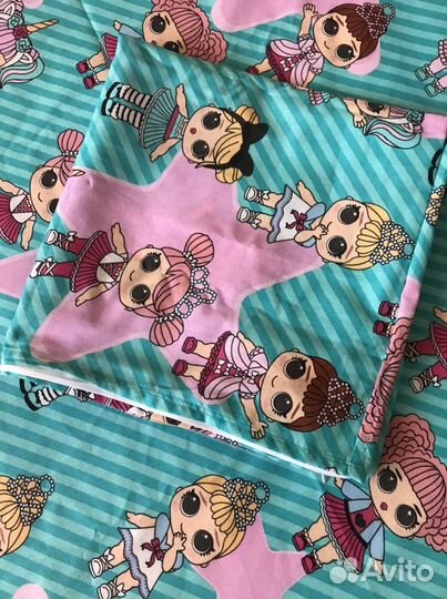 Новая простынь на резинке + наволочка