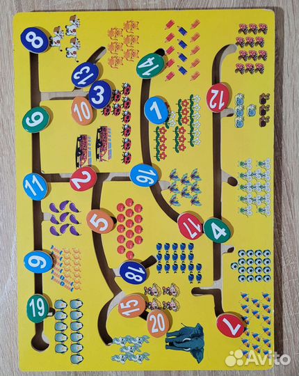 Деревянный математический лабиринт