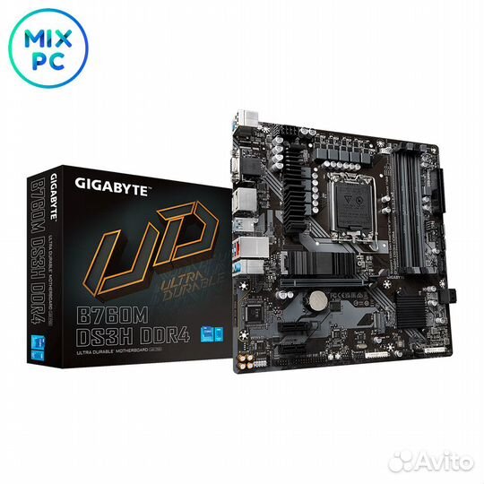 Материнская плата LGA1700 gigabyte B760M DS3H DDR4