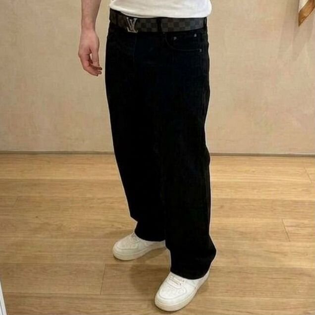 Джинсы чёрные прямые Zara type