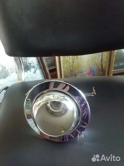 Светильник встроенный хром