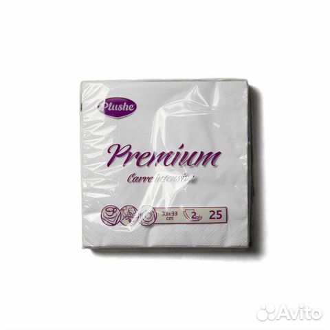 Салфетки бумажные 2сл 25л (33х33см) Plushe