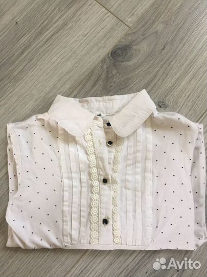 Блузка белая для девочек