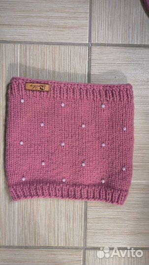 Комплект шапка и снуд