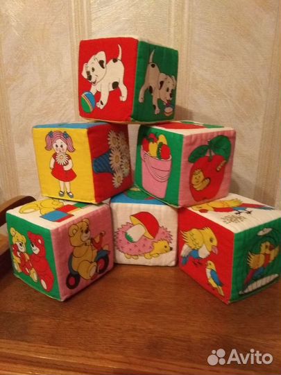 Кубики мягкие Мякиши 6 штук