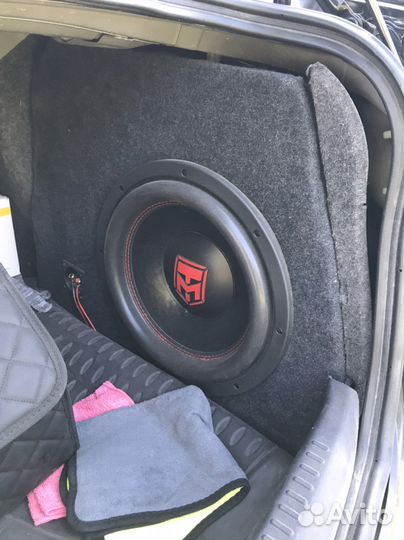 Сабвуфер и усилитель молот урал