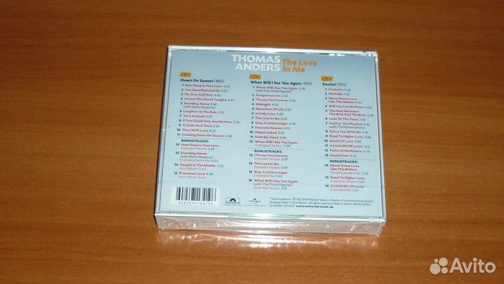 CD, DVD диски Thomas Anders (Modern Talking)