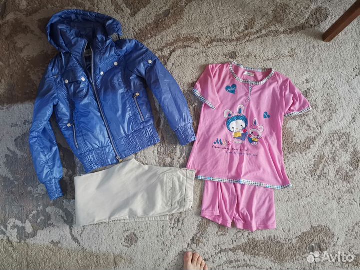 Вещи пакетом на девочку 128 134 140