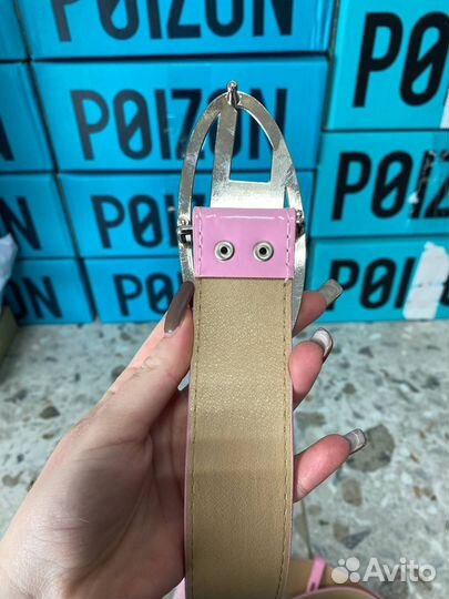 Женскрй розовый Ремень diesel Оригинал