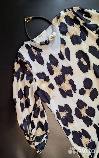 Платье женское леопардовое 44 46 новое
