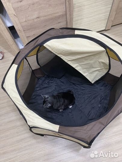 Тканевый складной вольер 80х80