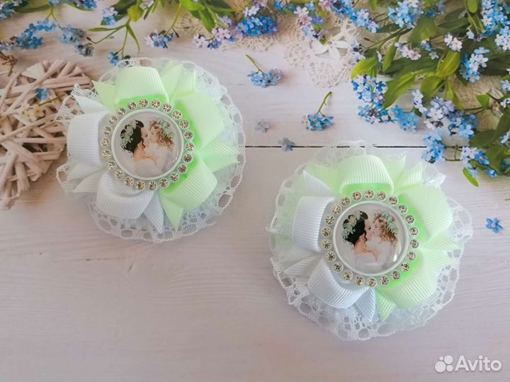 Бантики для волос ручной работы