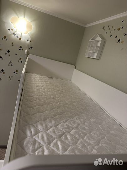 Детская кровать чердак со шкафом