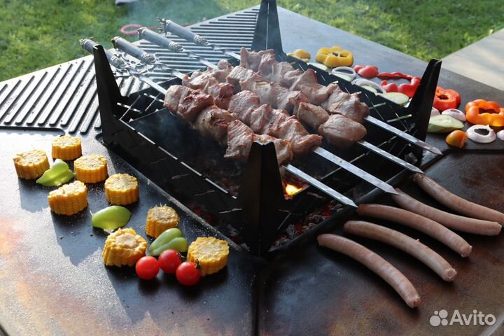 Чугунный гриль-очаг