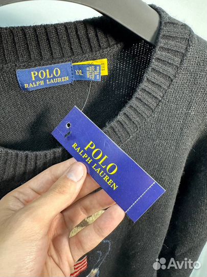 Polo ralph lauren bear свитер