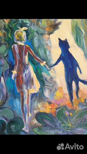 Картина Алиса в стране чудес (авторская )