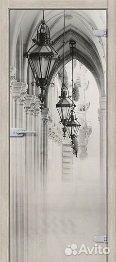 Межкомнатная дверь Bravo 012-0218 Аркада Люкс Бело