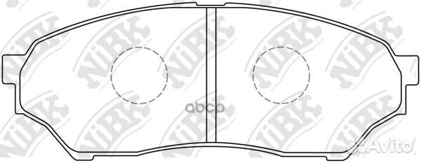 Колодки nibk pn3417 PN3417 NiBK
