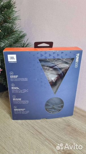 Наушники с микрофоном JBL Tune 500 Blue