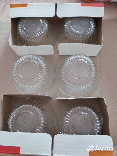 Порционные салатники стекло. Набор 6 шт