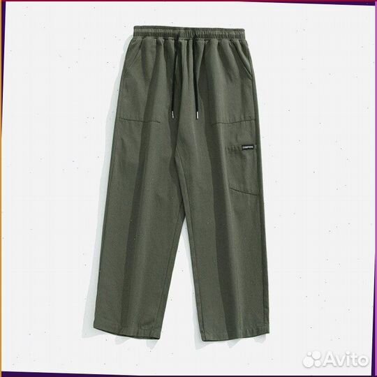Карго штаны широкие (Art: 46457)